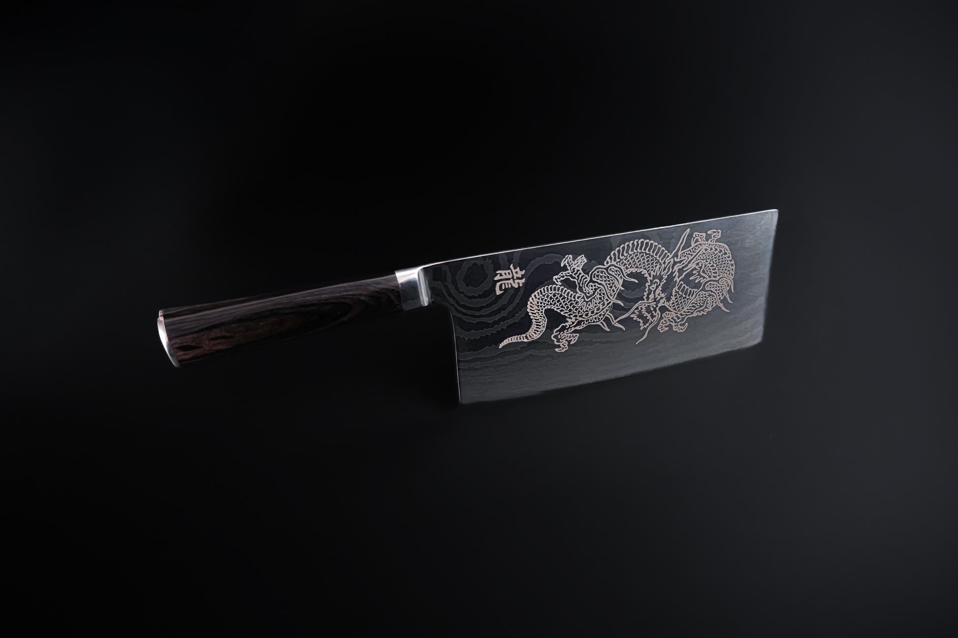 Cuchillo cleaver dragón