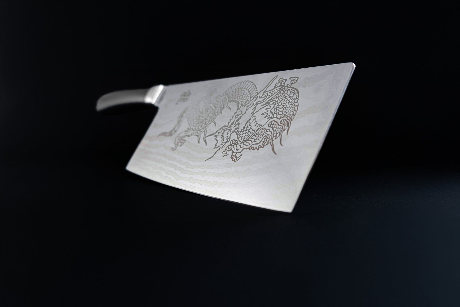 Cuchillo cleaver dragón