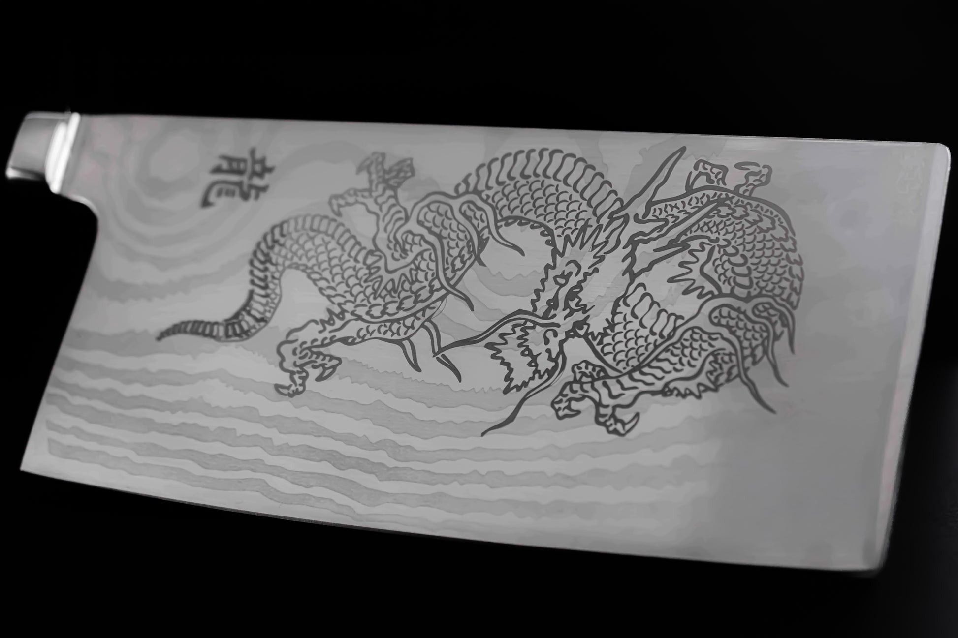 Cuchillo cleaver dragón